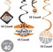 Basketball - Let The Madness Begin - College Basketball Party Hanging Decor - Party Decoration Swirls - Set of 40